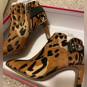 Vince Camuto Cheetah Print Booties